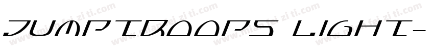 Jumptroops Light字体转换